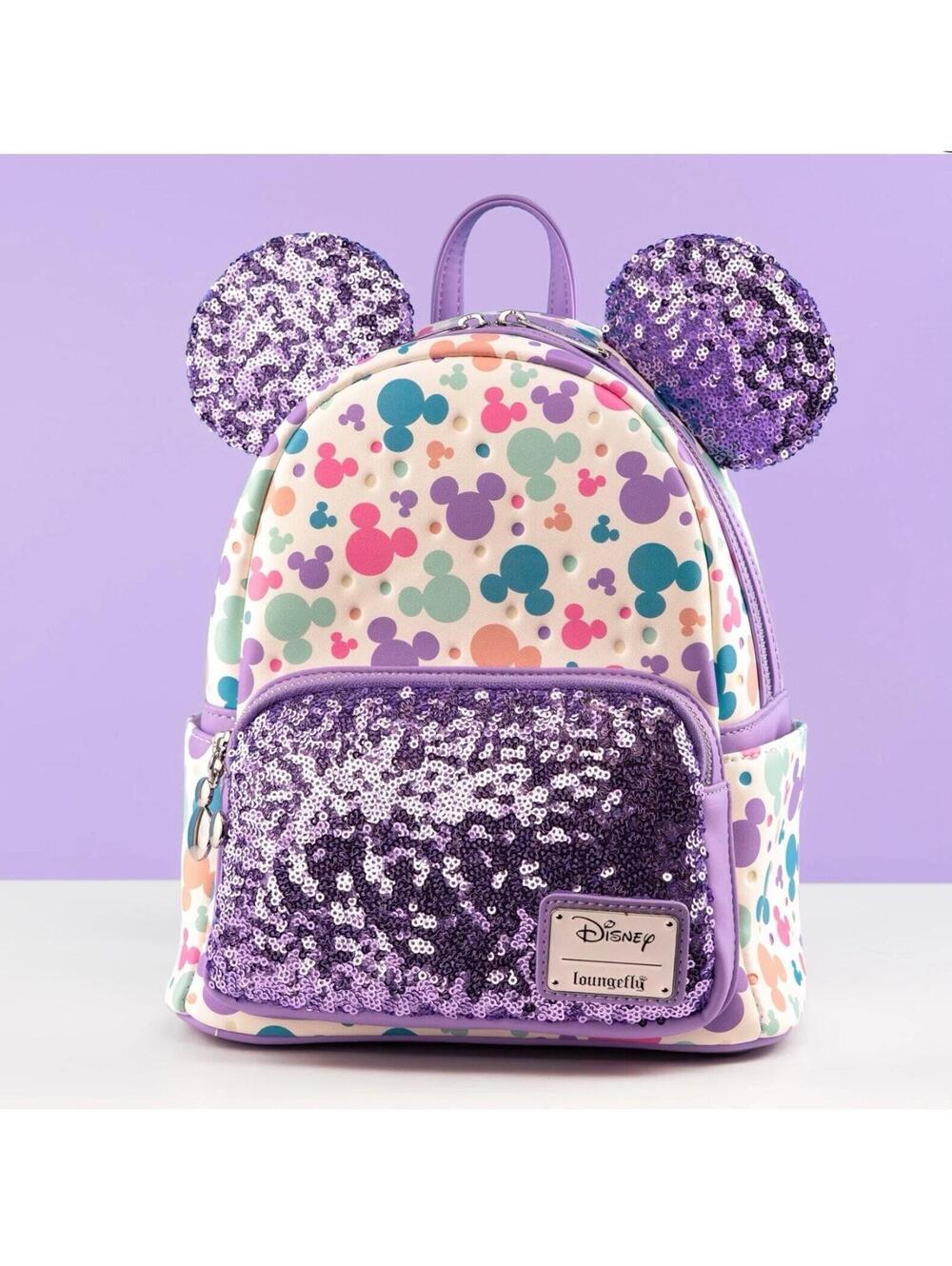 Loungefly Mickey Mouse “Sequin Funfetti” Mini Backpack